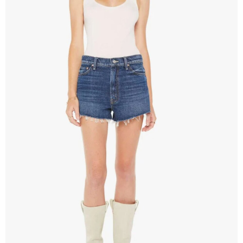 Brand New W/Tags Mother Women Denim Shorts COLOR: Did You Bring Me Anything - Picture 3 of 9